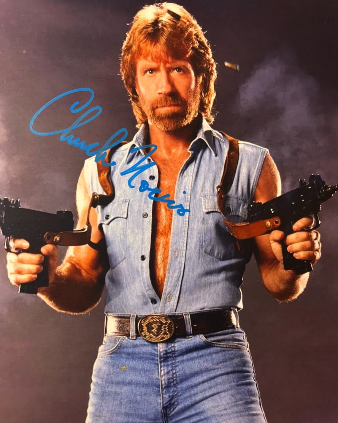 CHUCK NORRIS Signed Walker: Texas Ranger 8x10 Authentic Original Autograph + COA