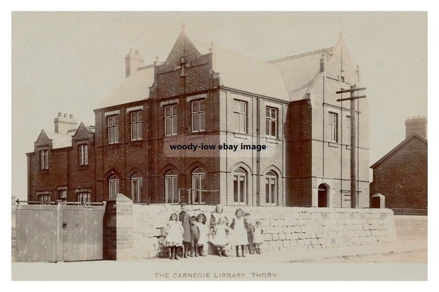 rp14391 - The Carnegie Library , Thorn , Yorkshire - print 6x4