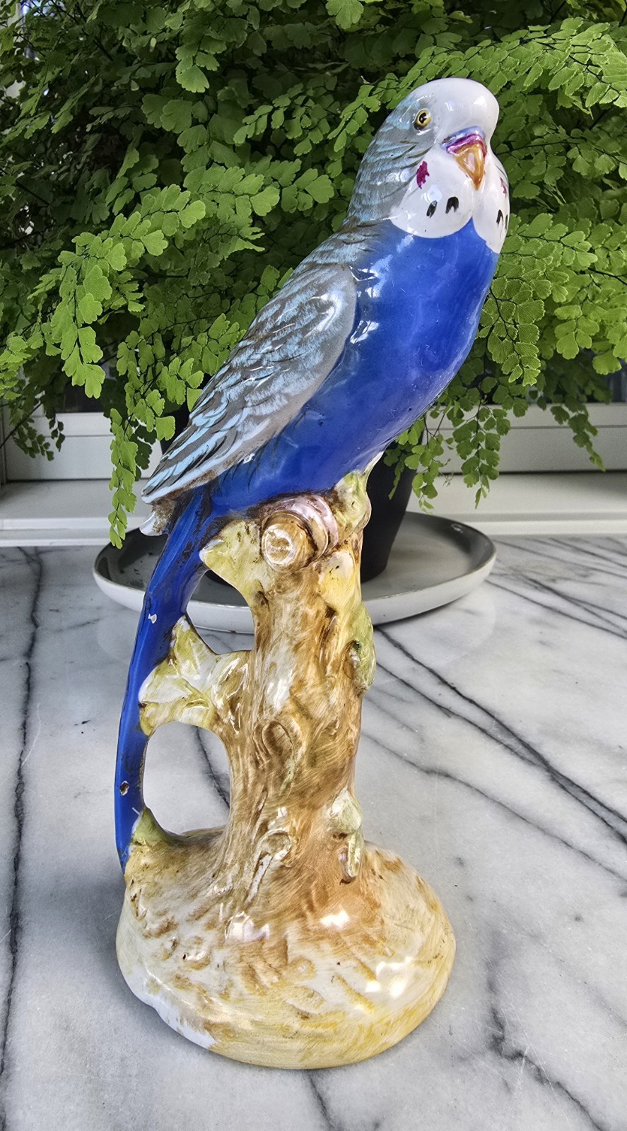 Vintage Zaccagnini Italy Parakeet Blue Bird  8\