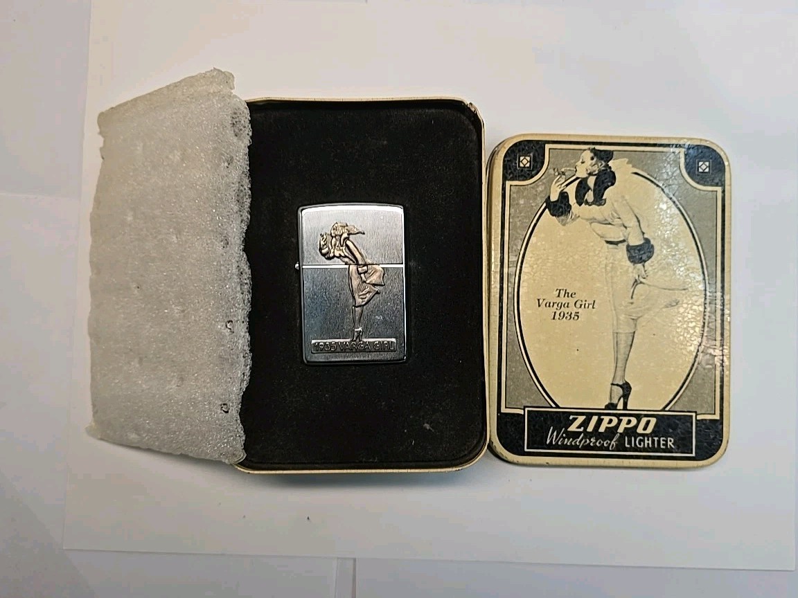 Zippo Lighter The Varga Girl 1935 High Polish 1990 