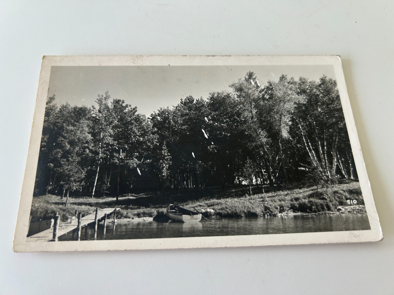 Dock and Water Scene Brainerd Minnesota Smith\'s Sandy Shores? RPPC