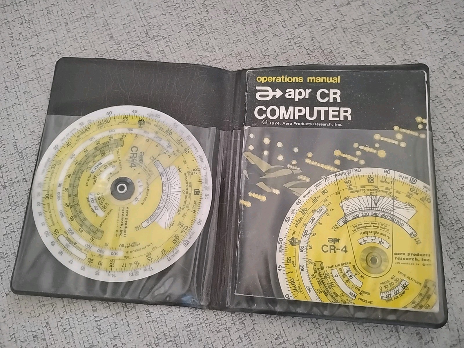 Vintage APR CR Flight Computer - Aviation - Aero Products Research 1974
