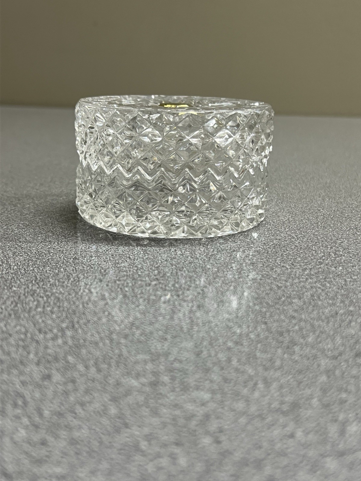 Vintage Chrystal Covered Trinket Dish H 2 1/4 W 3.5