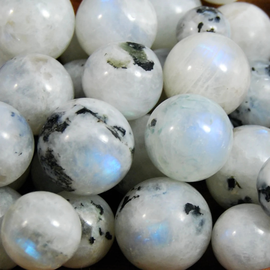 ONE Mini Rainbow Moonstone Crystal Sphere, GUARANTEED Blue Flash, 15mm 20mm 25mm ONE Mini Rainbow Moonstone Crystal Sphere, GUARANTEED Blue Flash, 15mm 20mm 25mm