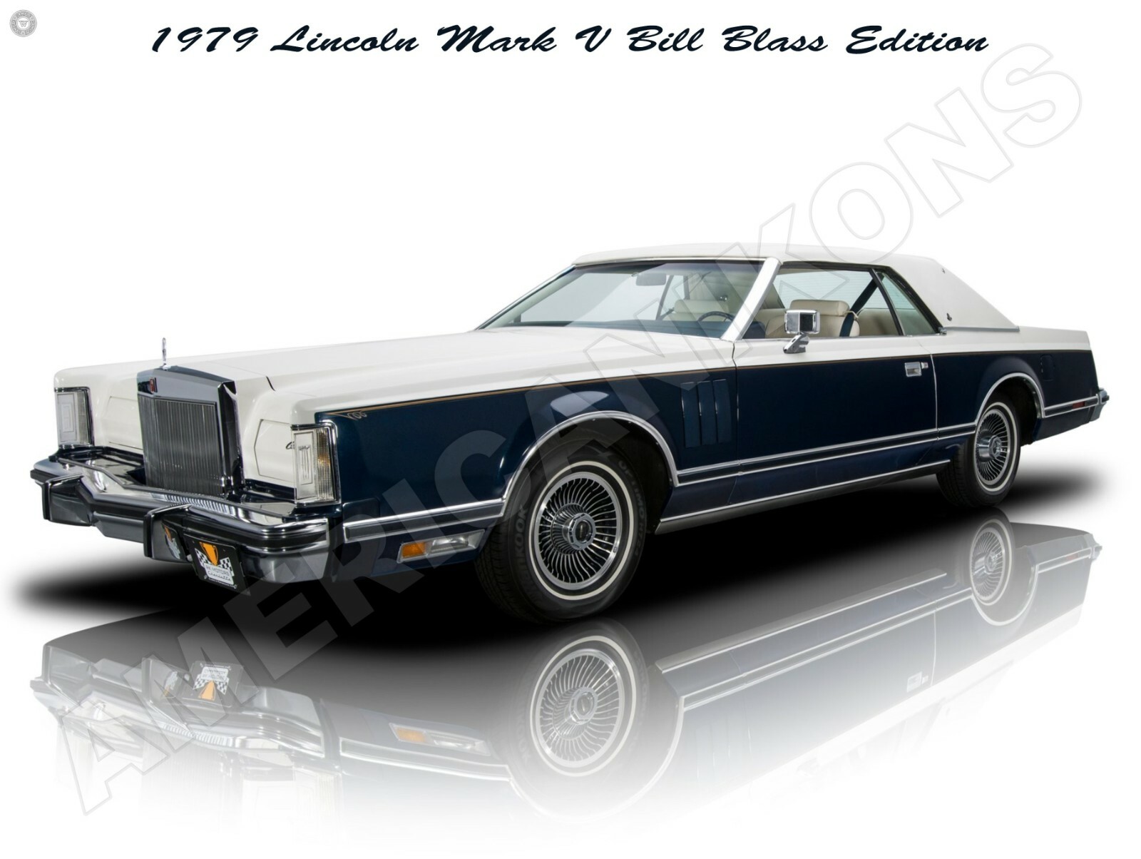 1979 Lincoln Mark V Bill Blass Edition New Metal Sign: - Large Size