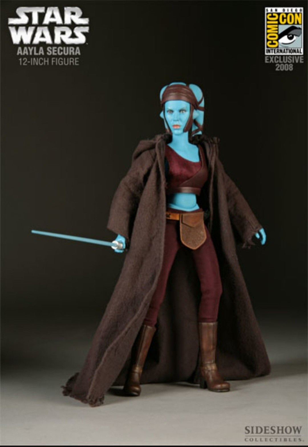 NIB Sideshow Star Wars Aayla Secura 1:6 12in SDCC 2008 Sealed Figure