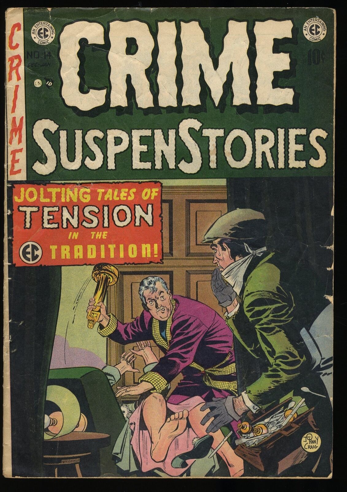 Crime Suspenstories #14 GD+ 2.5 EC Pre Code Horror 1952 EC 1952
