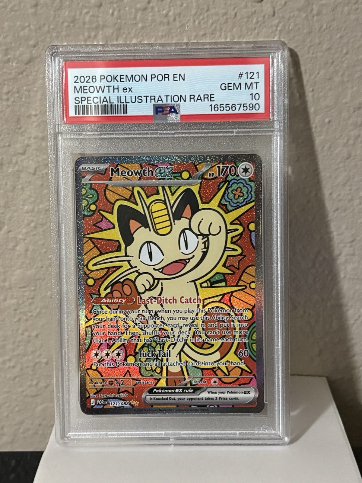 Pokemon Meowth Perfect Order SIR #121 PSA Gem Mint 10