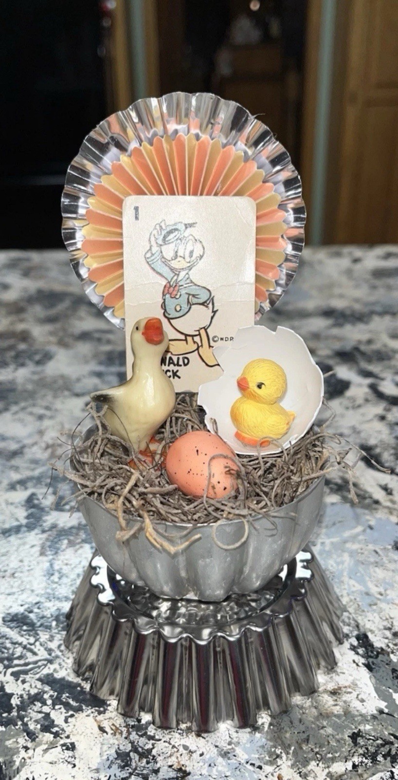 Handmade Vintage Easter /Spring Assemblage Handmade Vintage Easter /Spring Assemblage