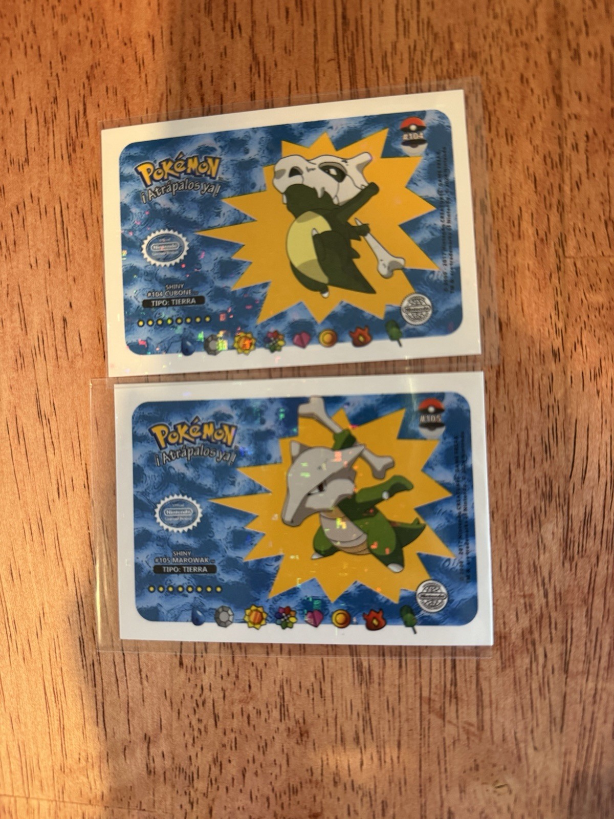 Vintage Pokemon Atrapalos Ya Shiny Holographic Card Lot - CUBONE & MAROWAK Peru