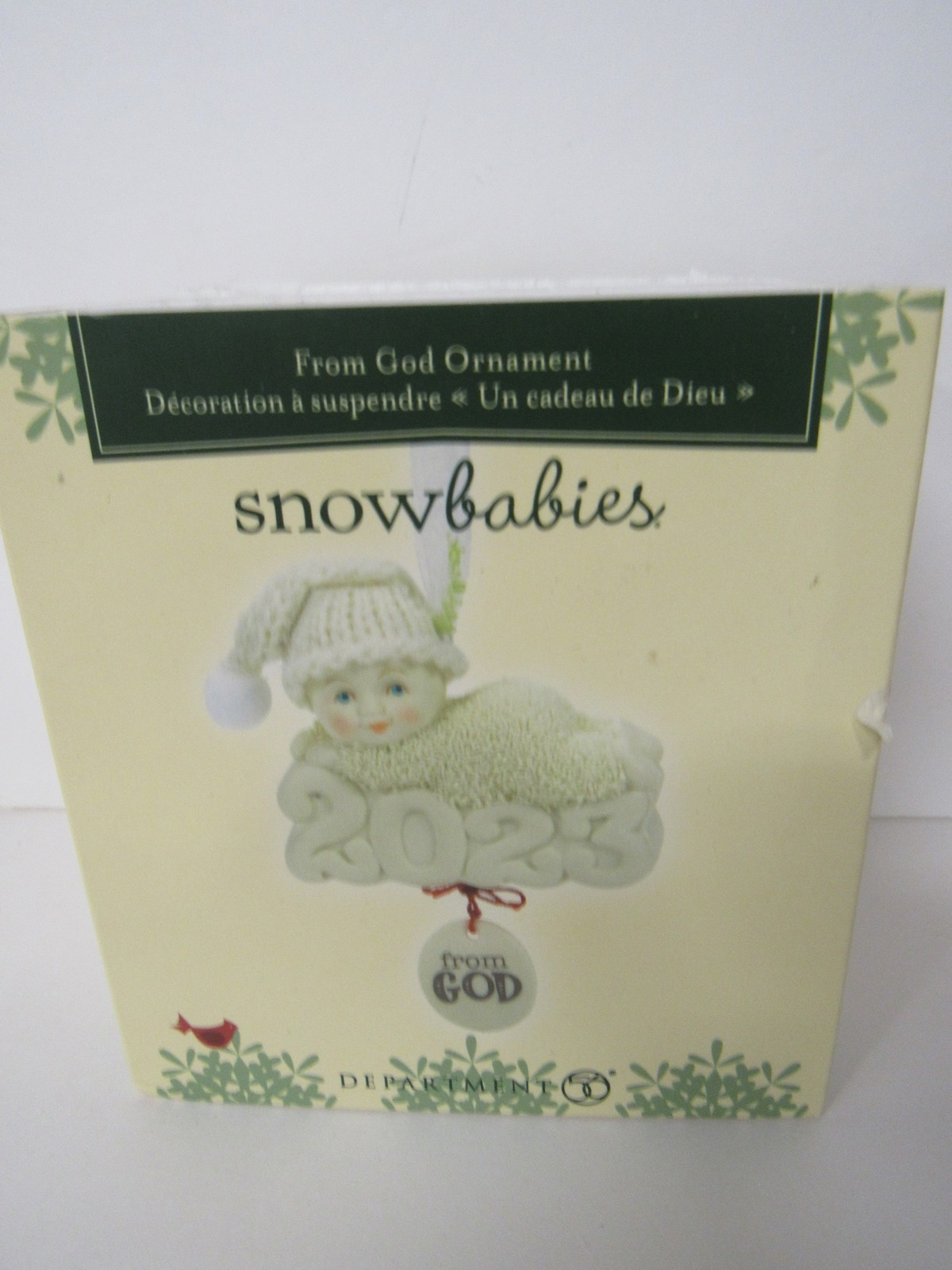 Dept 56 2023 Snowbabies 6012365 From God Baby Ornament MIP 