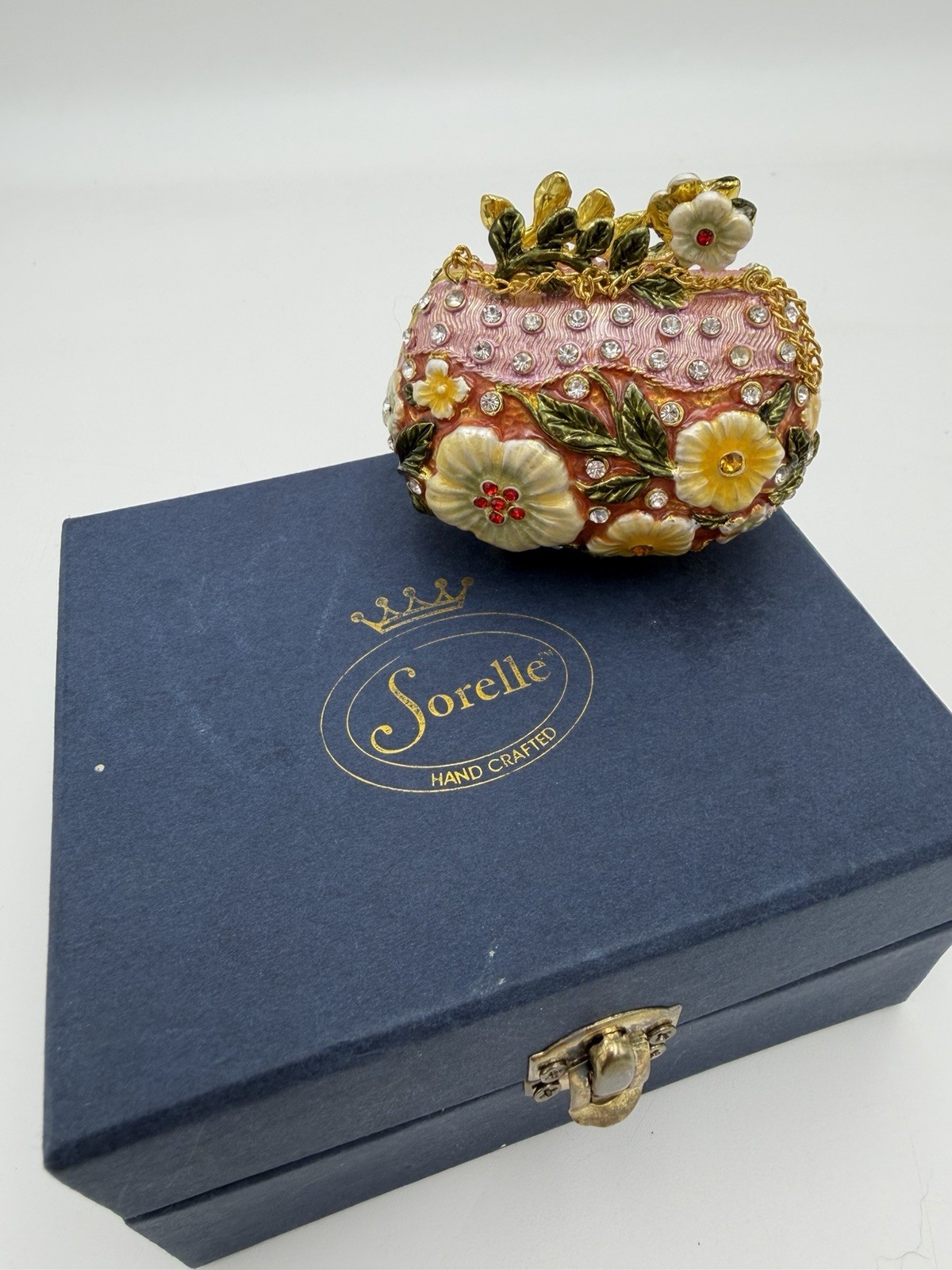 Sorelle Fine Porcelain Coin Purse Trinket Box Decor New NIB Sorelle Fine Porcelain Coin Purse Trinket Box Decor New NIB