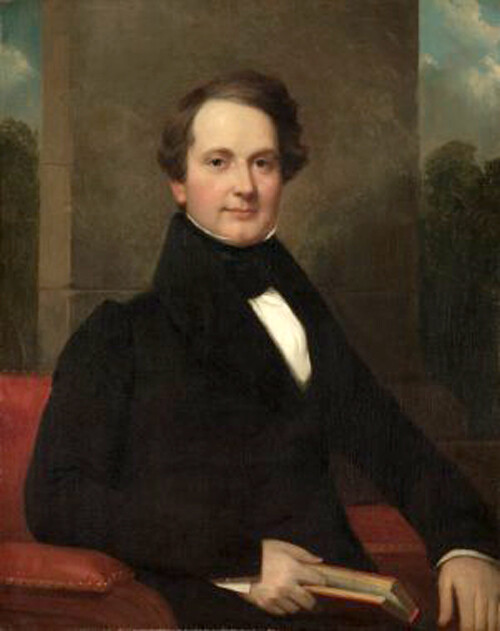Oil painting young man holding book Frederic-Betts-Henry-Inman  art