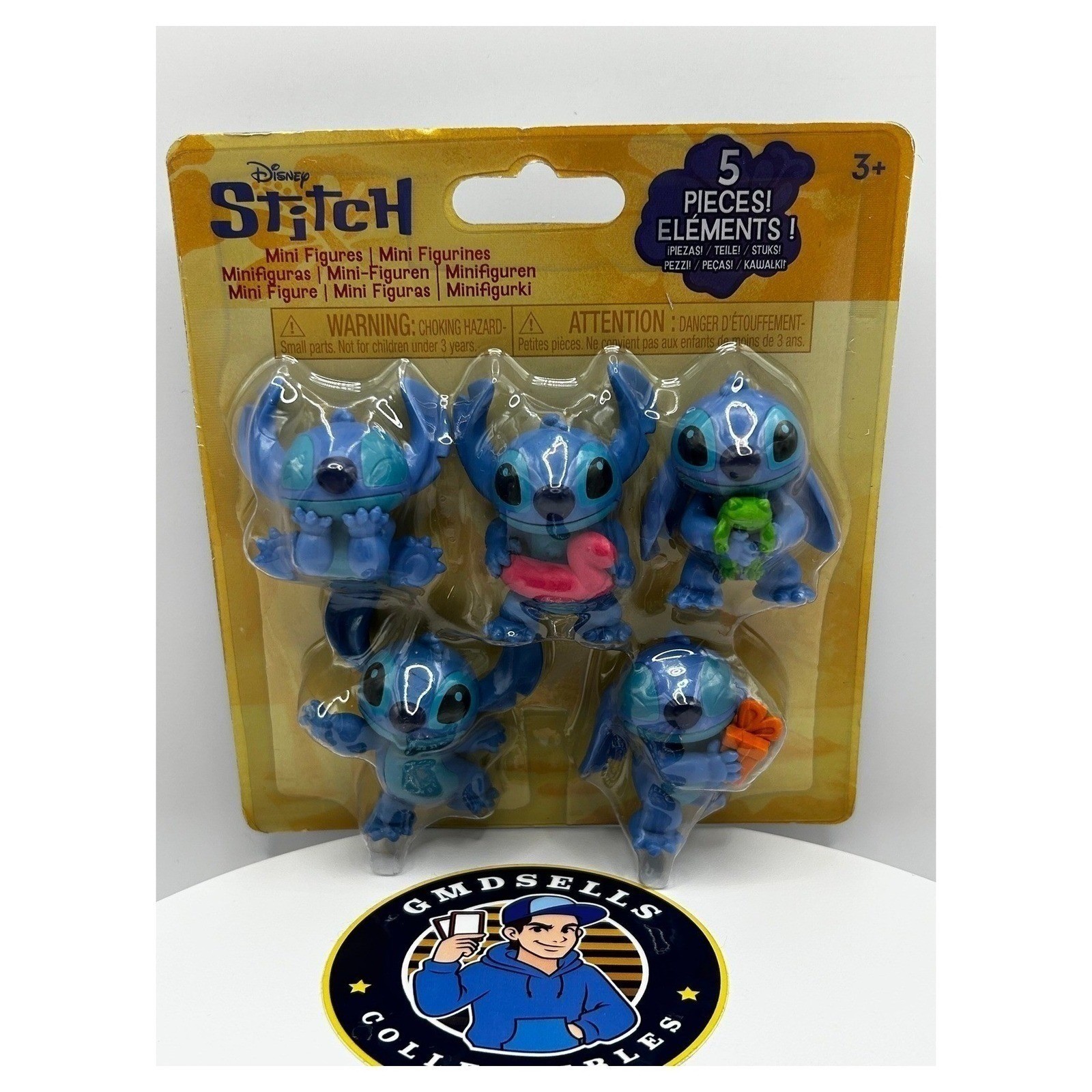 Disney Stitch Mini 5 Piece Set Just Play Lilo and Stitch Collectible Figures New