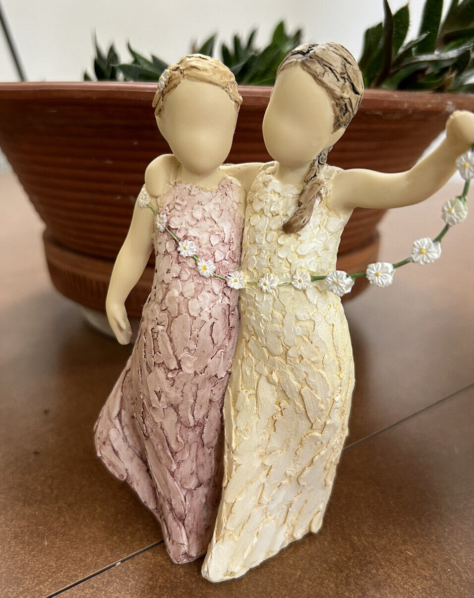 More Than Words From The Heart: Friendship Figurine By Aroma Designs Daisy Chain