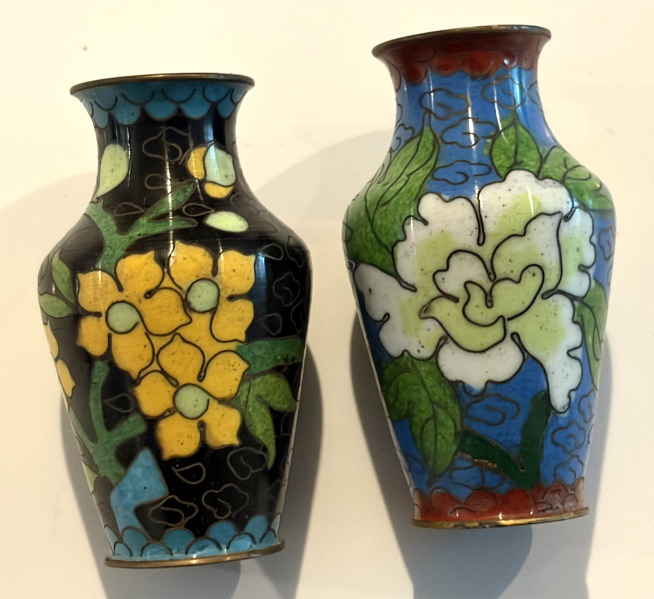 VINTAGE JANANESE CLOISSONE VASES