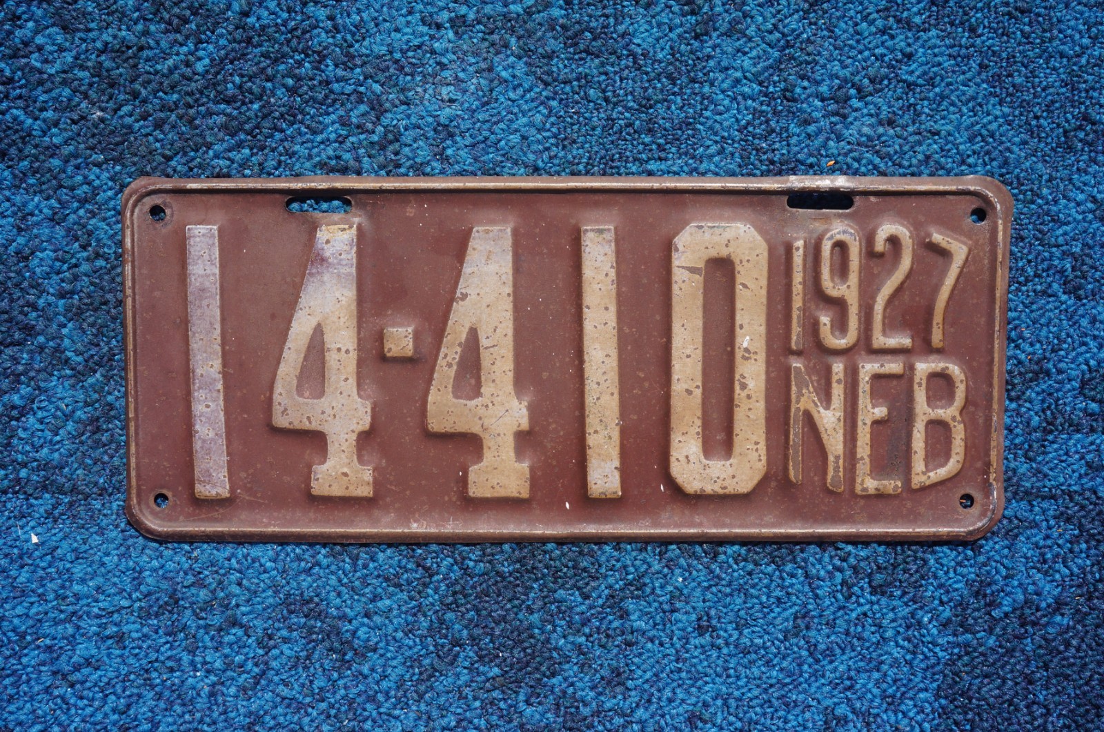 1927 ADAMS County NEBRASKA License Plate