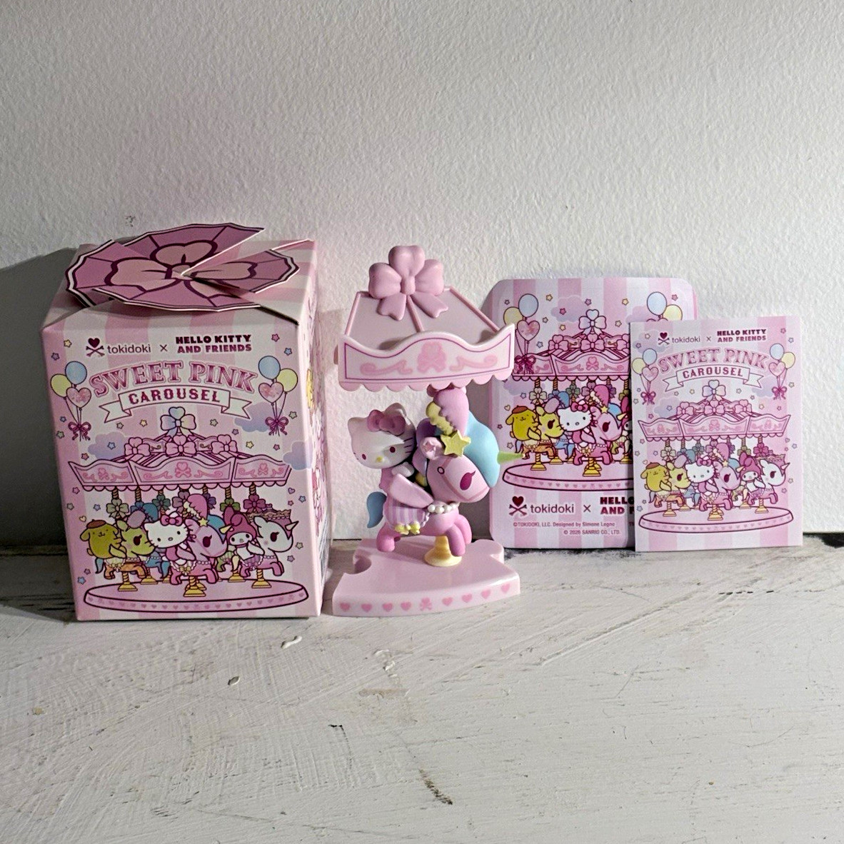 tokidoki x Hello Kitty And Friends Sweet Pink Carousel Blind Box figure