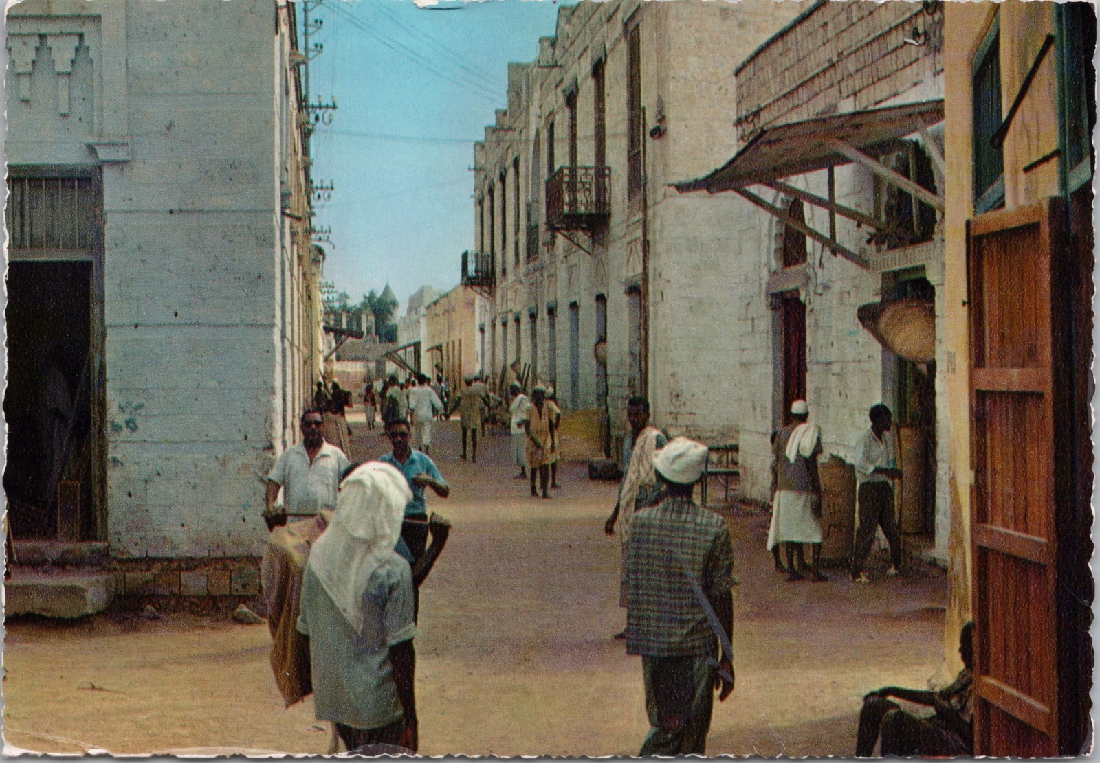 Massawa Eritrea Africa Market Vintage 4X6 Postcard #1862