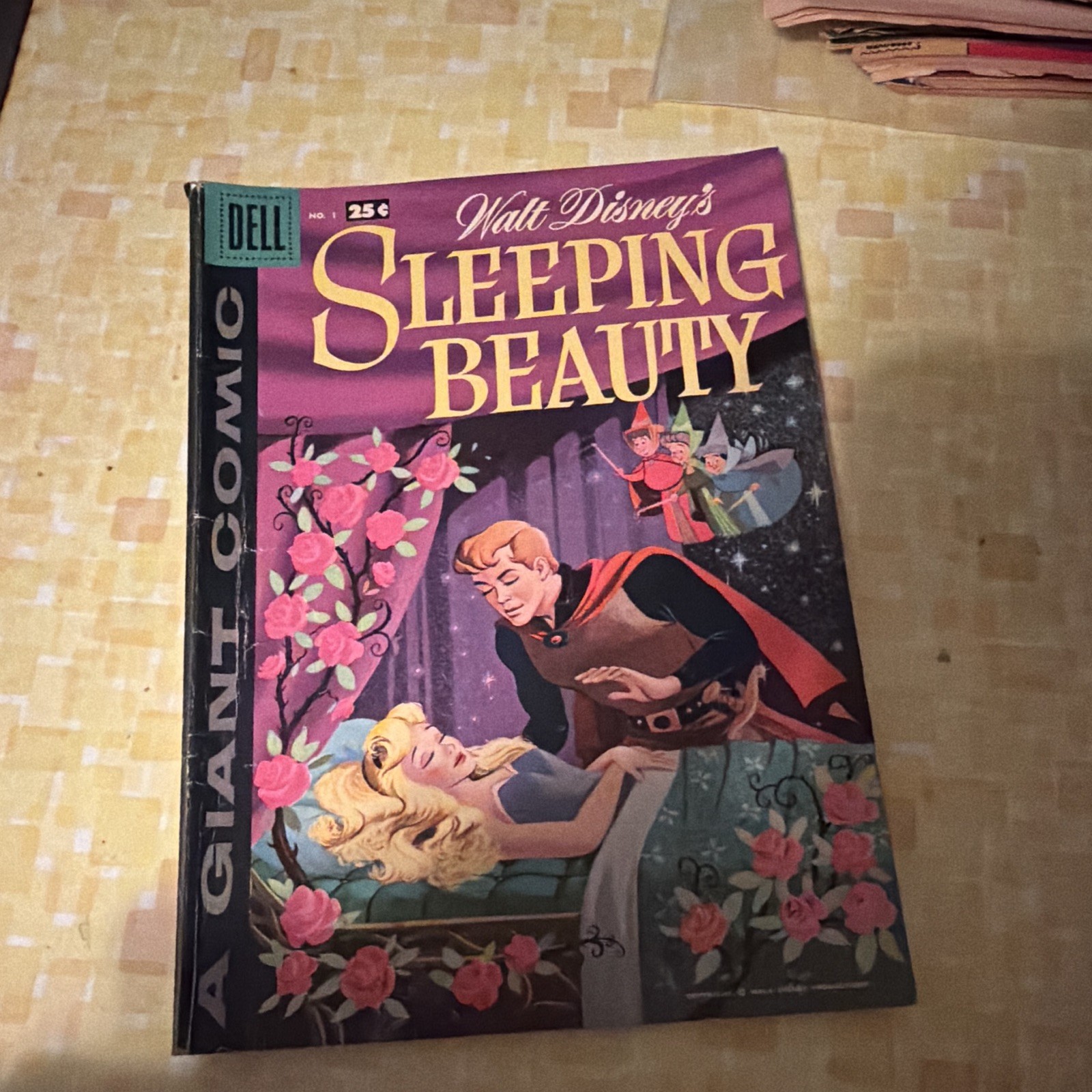 Walt Disney’s Sleeping Beauty #1 Dell Comics 1959 25¢ Giant Silver Age Disney
