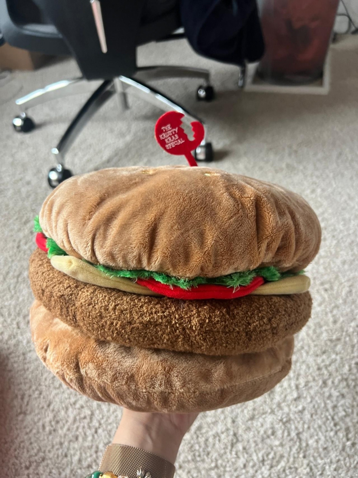 SpongeBob SquarePants Krabby Patty burger plush toy universal studios
