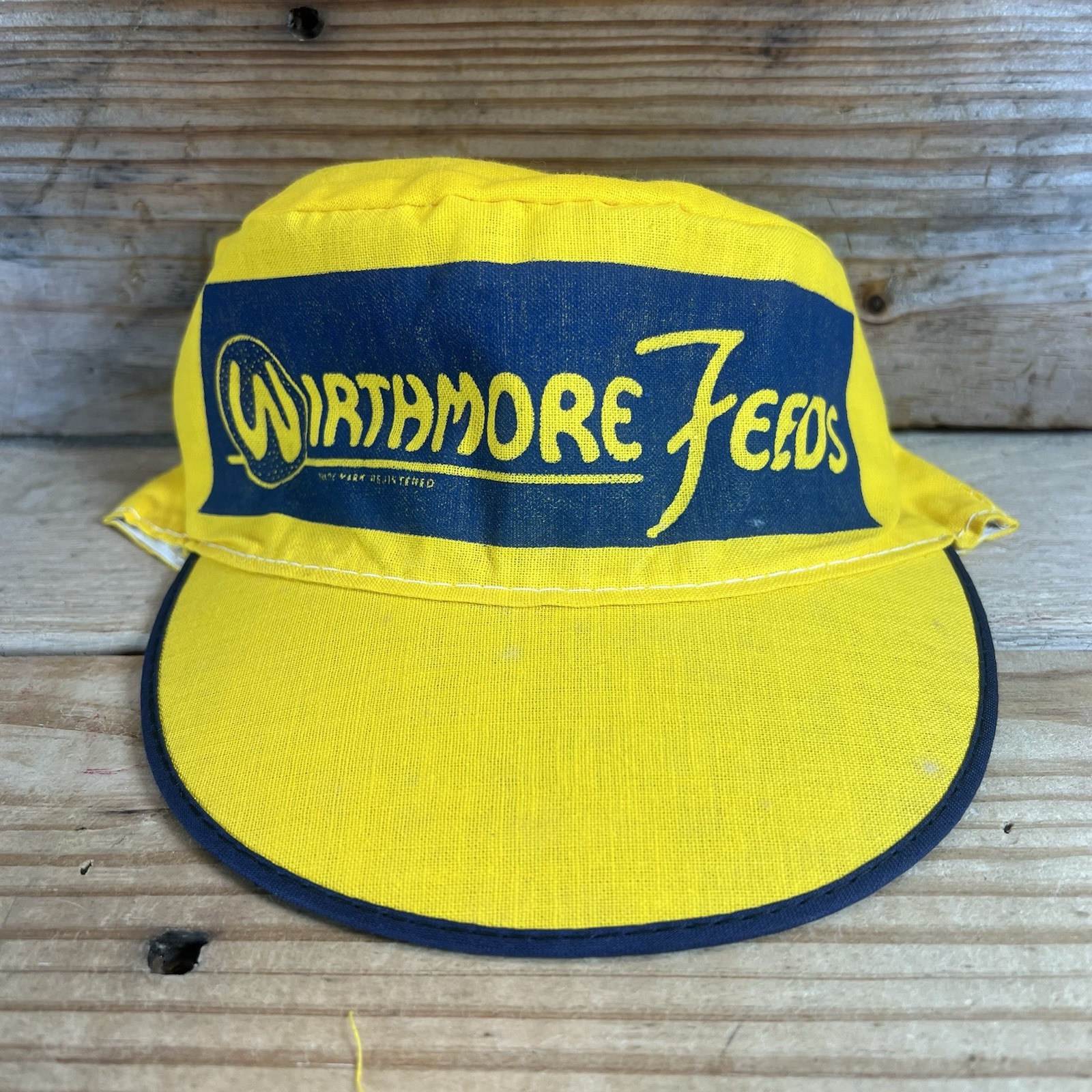 VTG NOS Deadstock Wirthmore Feeds Agriculture Painters Cap Meat Milk Eggs 7