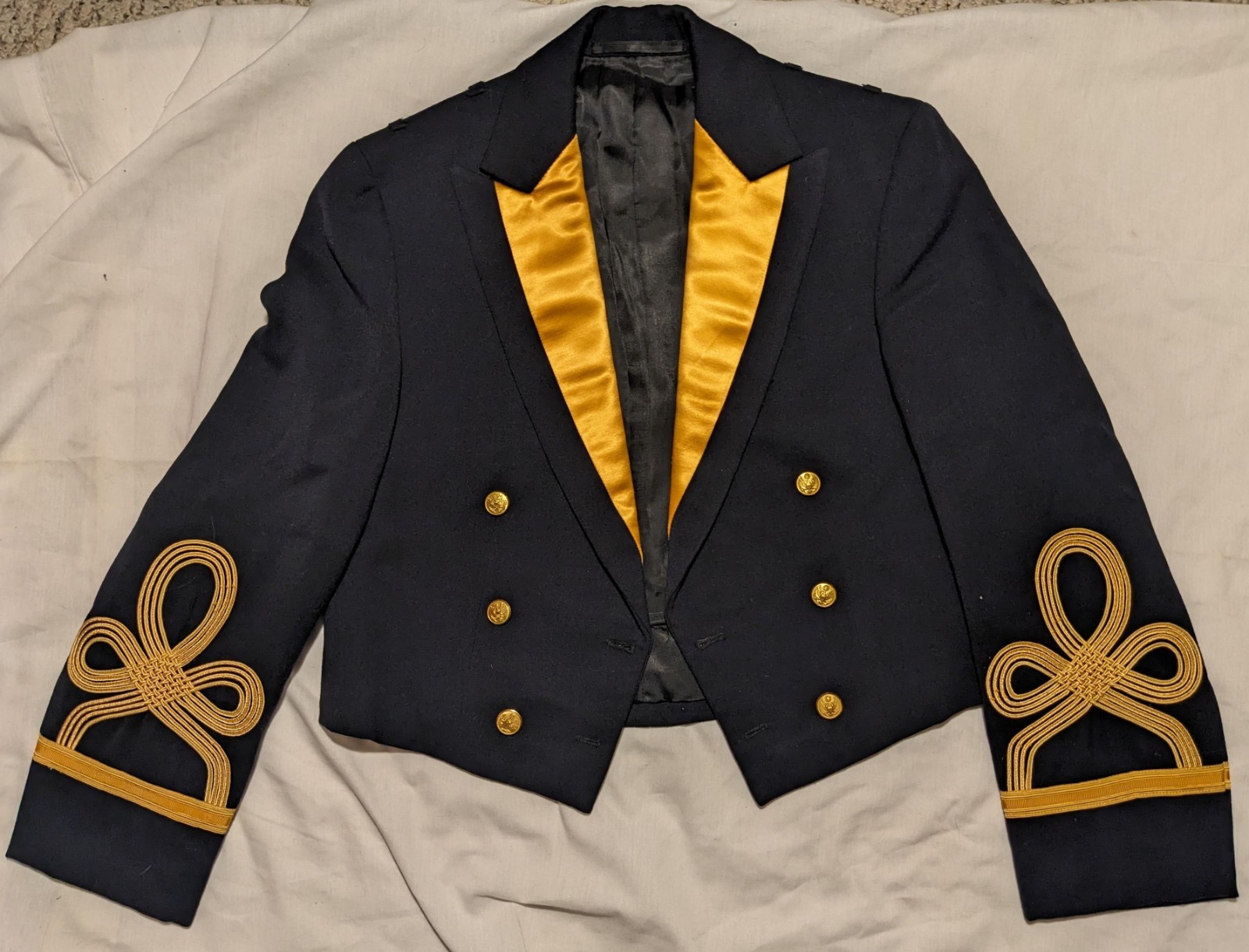 Rare 1959 Vietnam War Officers Mess Dress Blue coat Theater made Hong Kong named