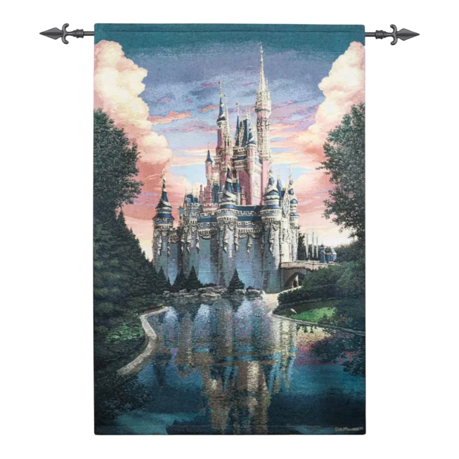 2021 Disney Parks Walt Disney World 50th Anniversary Cinderella Castle Tapestry