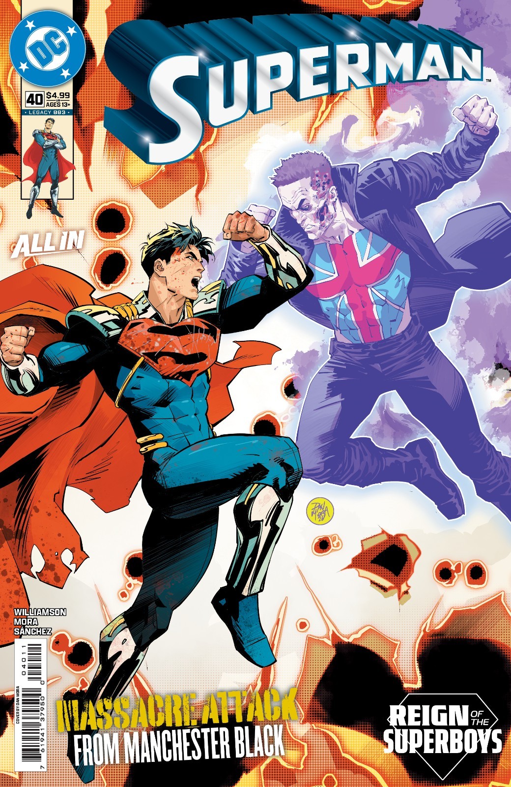 Superman #40 Cover A Dan Mora Reign Of The Superboys