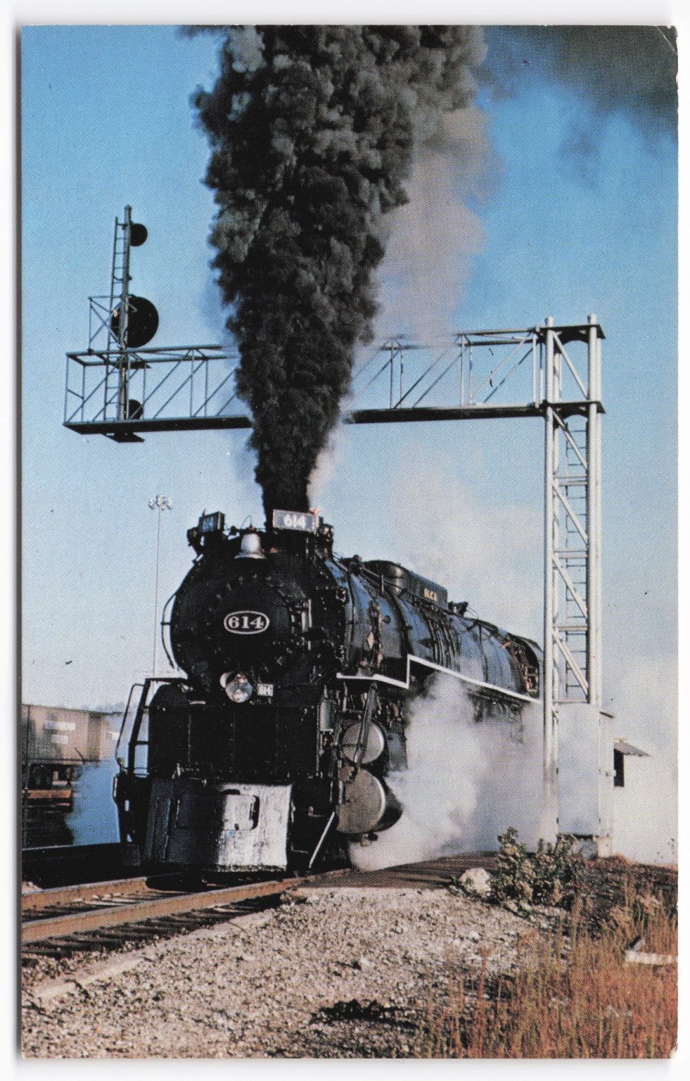 C&O 614 Chessie Safety Express Steam Train Cincinnati 1980 Postcard