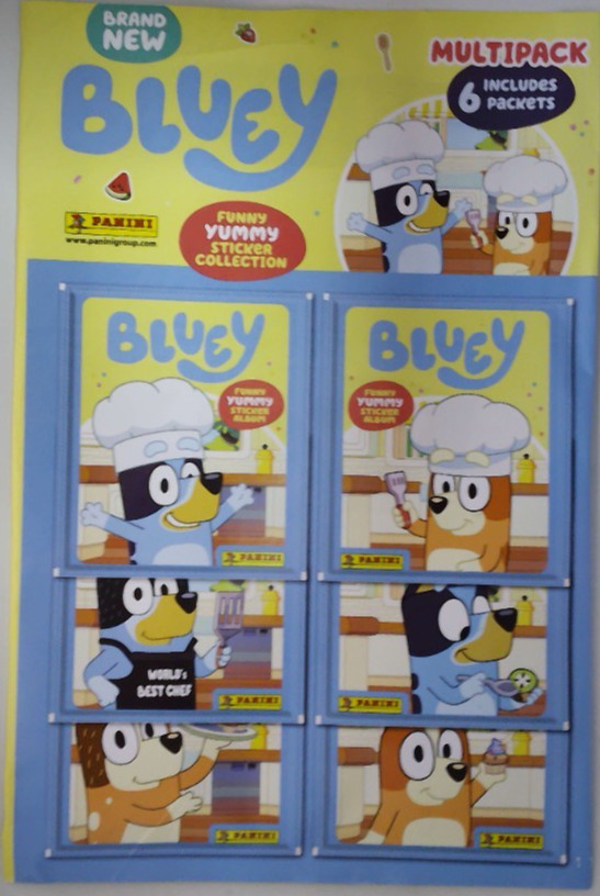 Panini Bluey Funny Yummy Stickers Collection 2026 Multipack (6 packets)