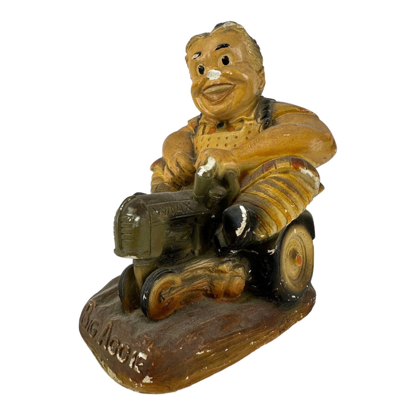 VINTAGE 1940S WNAX RADIO BIG AGGIE SAVINGS BANK FARM WOMAN TRACTOR, YANKTON, SD VINTAGE 1940S WNAX RADIO BIG AGGIE SAVINGS BANK FARM WOMAN TRACTOR, YANKTON, SD