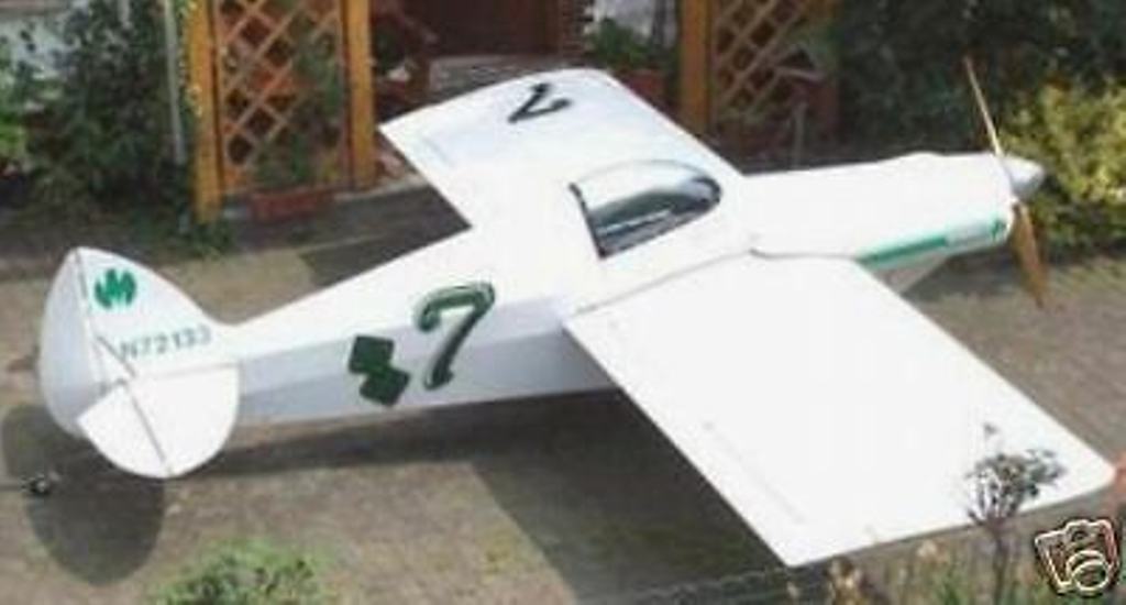 Sonerai-1 Formula Vee Airplane Wood Model 