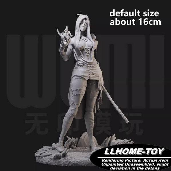 Game MoriGan wild Witch Resin 3D Print GK Figure DIY Model Unpainted