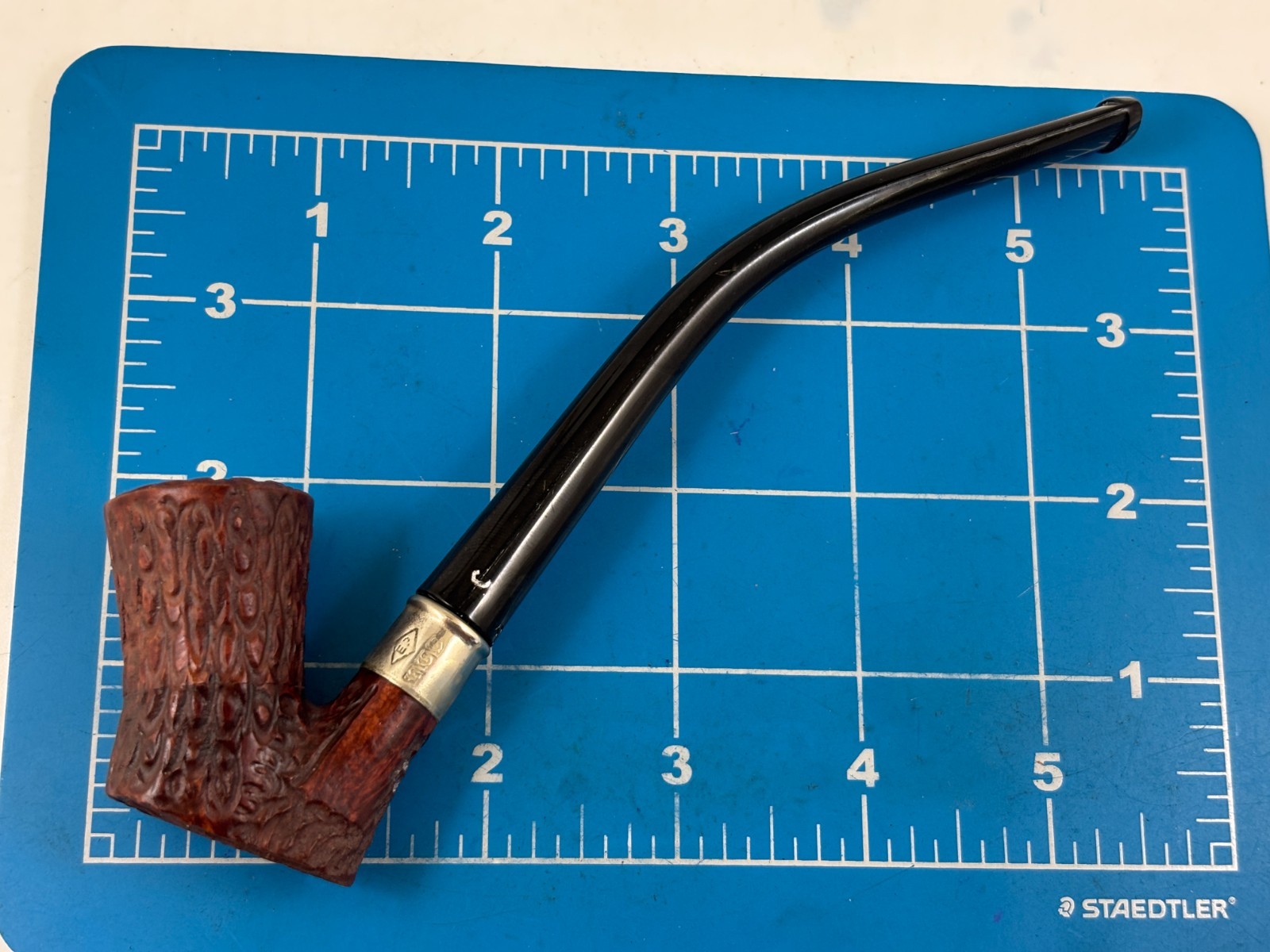 Judd's UNSMOKED Rustic Churchwarden Style Briar Sitter Pipe w/Removable Bowl