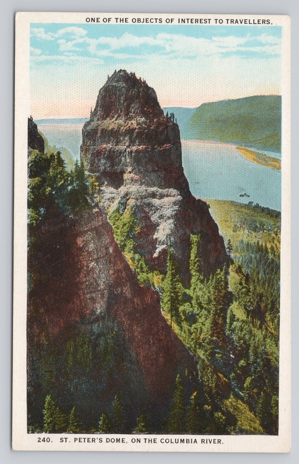 Atq/Vtg Post Card St. Peter\'s Dome On The Columbia River O48 Atq/Vtg Post Card St. Peter\'s Dome On The Columbia River O48