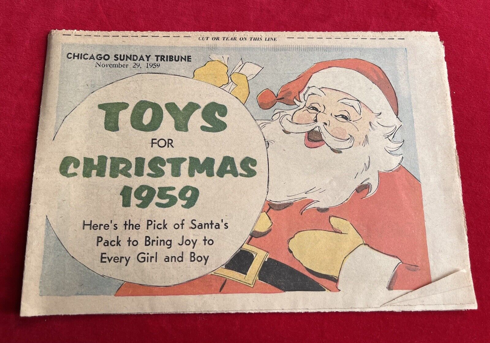 1959 Chicago Tribune Toys For CHRISTMAS Catalog 16 Pages JOYEUX NOEL