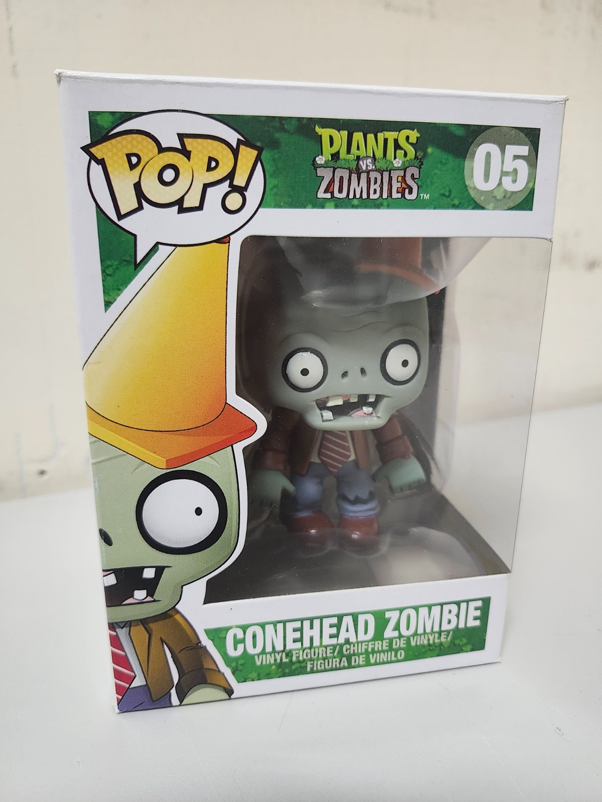 CONEHEAD ZOMBIE 05 Excellent Funko Pop Plants Vs Zombies Vinyl Figure Vaulted