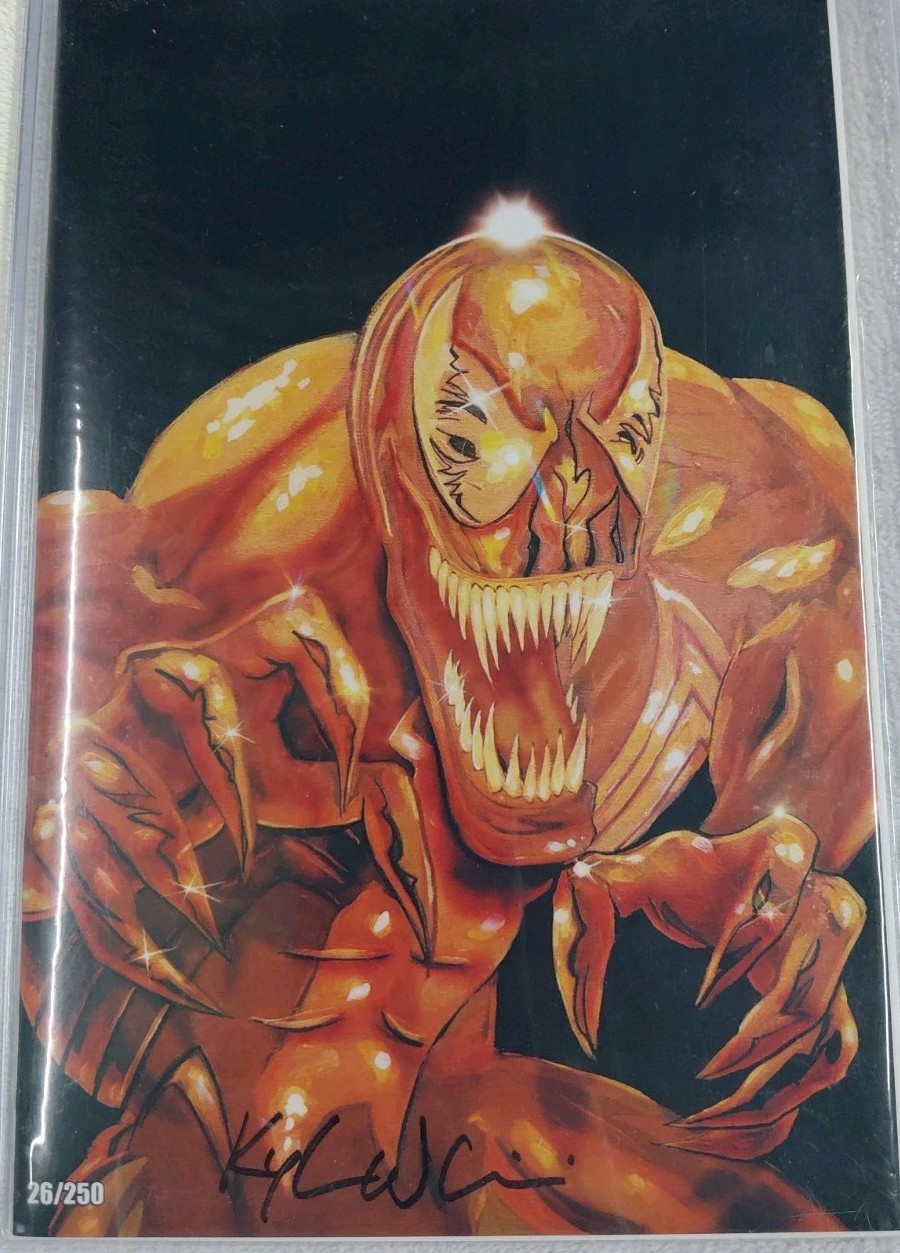 Kyle Willis Carnage Gold Virgin Foil Variant Signed 26/250 w/ COA Marvel