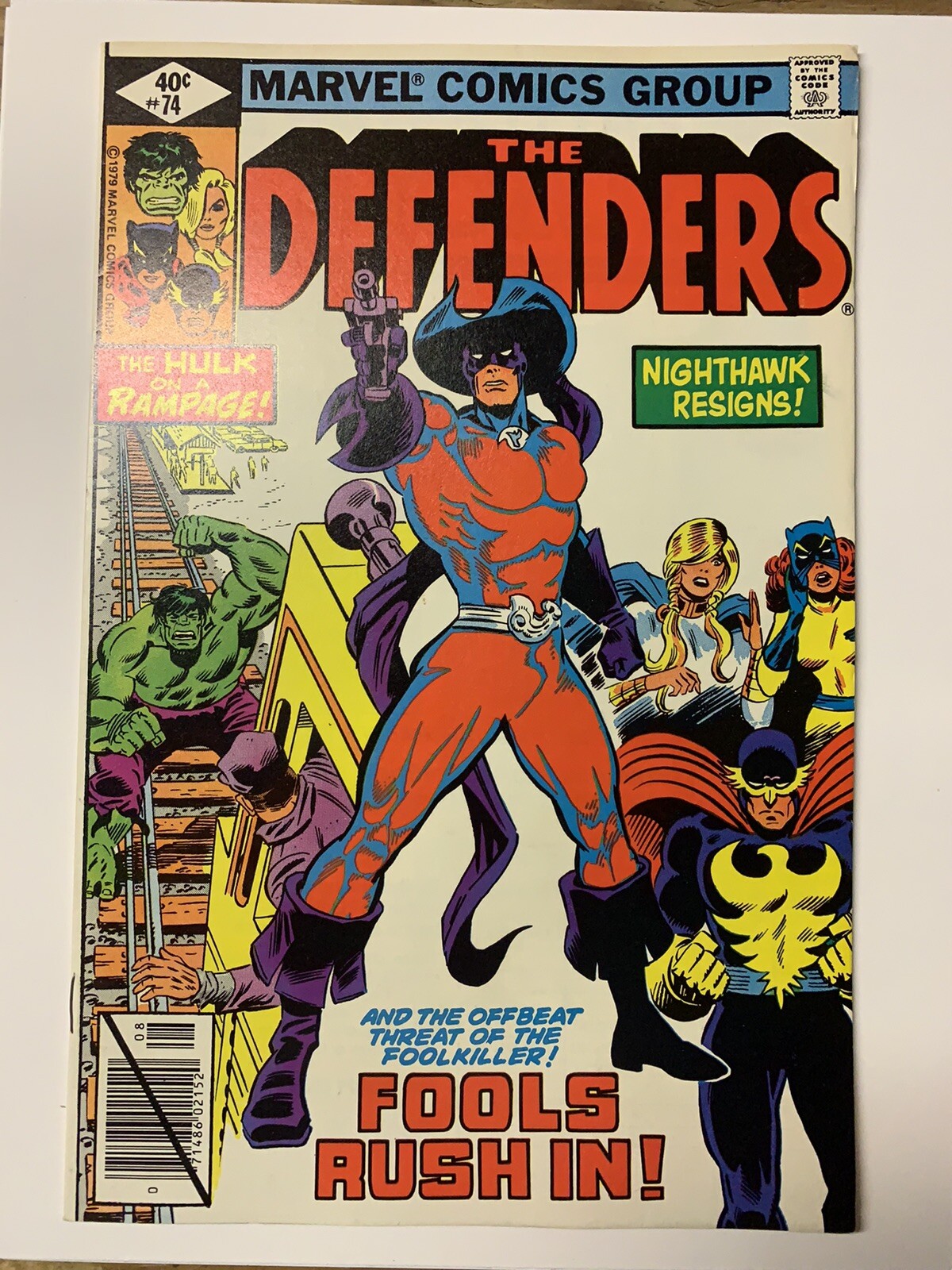 The Defenders #74/Bronze Age Marvel Comic Book/Foolkiller/NM The Defenders #74/Bronze Age Marvel Comic Book/Foolkiller/NM