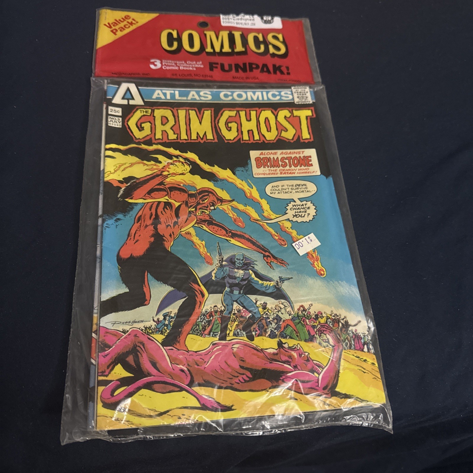Atlas Comics 1975 Sealed Three Pack Very Rare