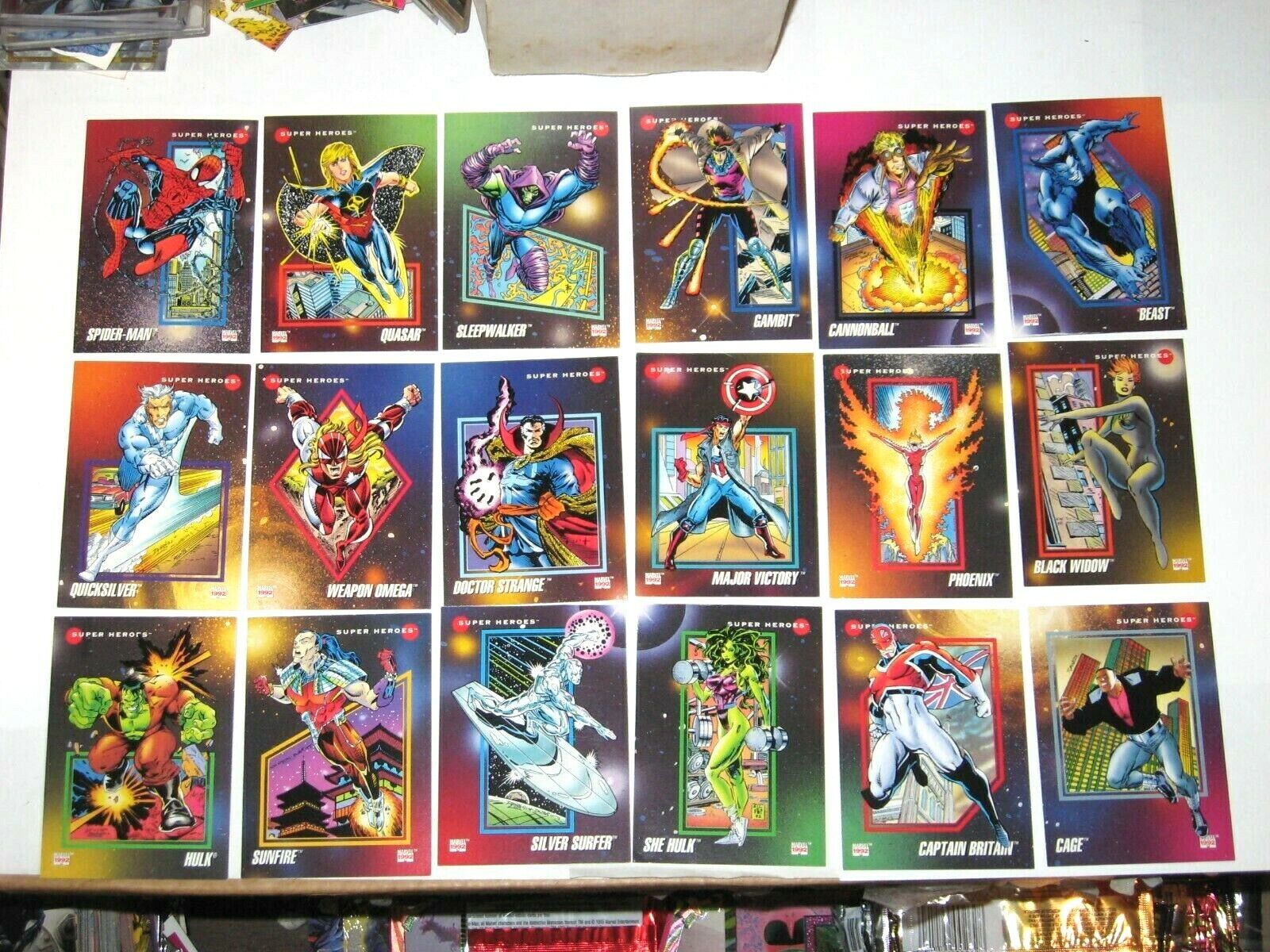 1992 IMPEL MARVEL UNIVERSE SERIES 3 200 CARD COMPLETE SET NEAR MINT TO MINT