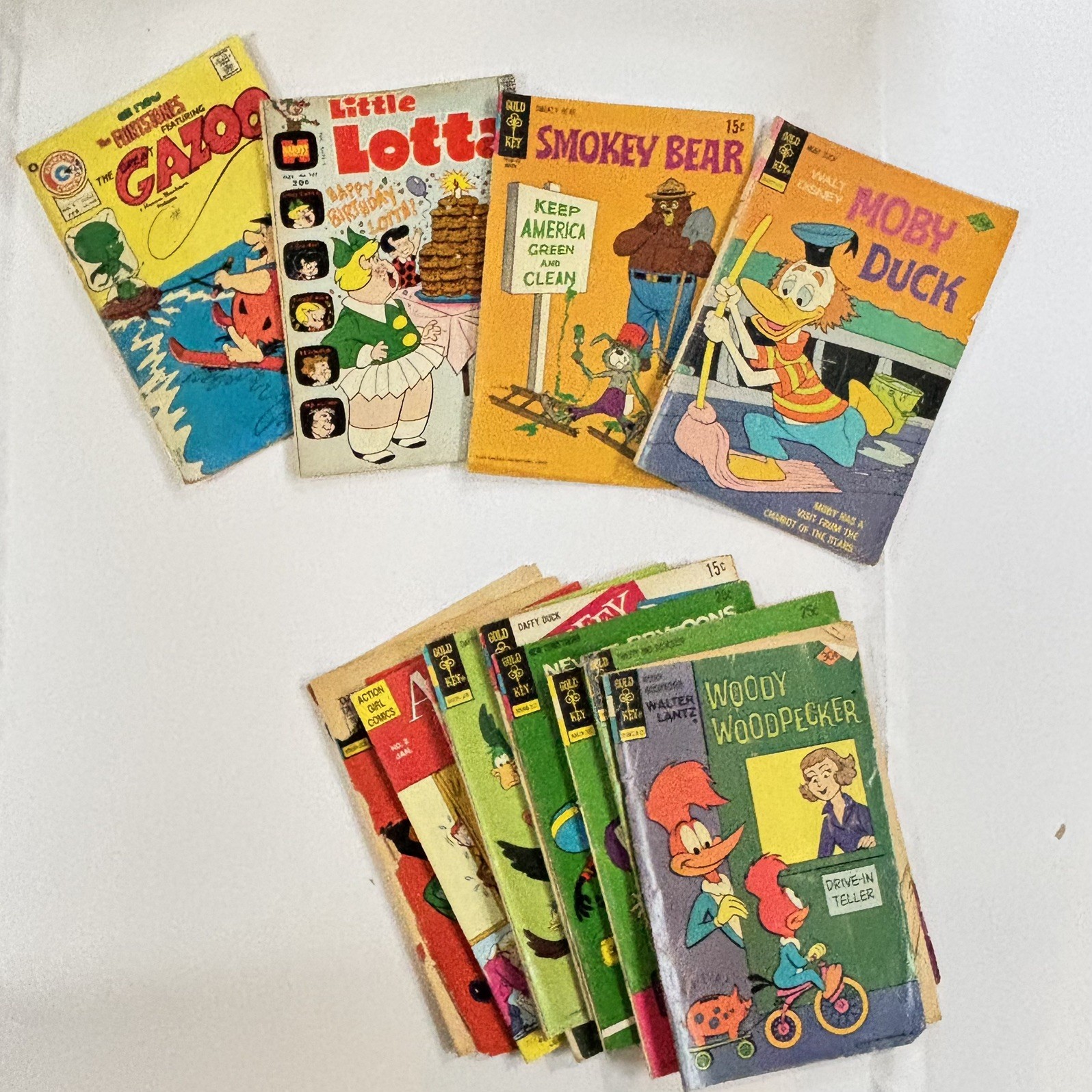 Vintage Looney Tunes Comics 1950s 60s Lot Of 14 Gold Key/Charlton/Whitman/Harvey
