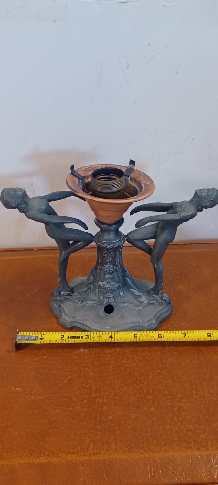 RARE Awesome  Spelter Electric Dancing Ladies Figural Lamp  1920-30  (U6)