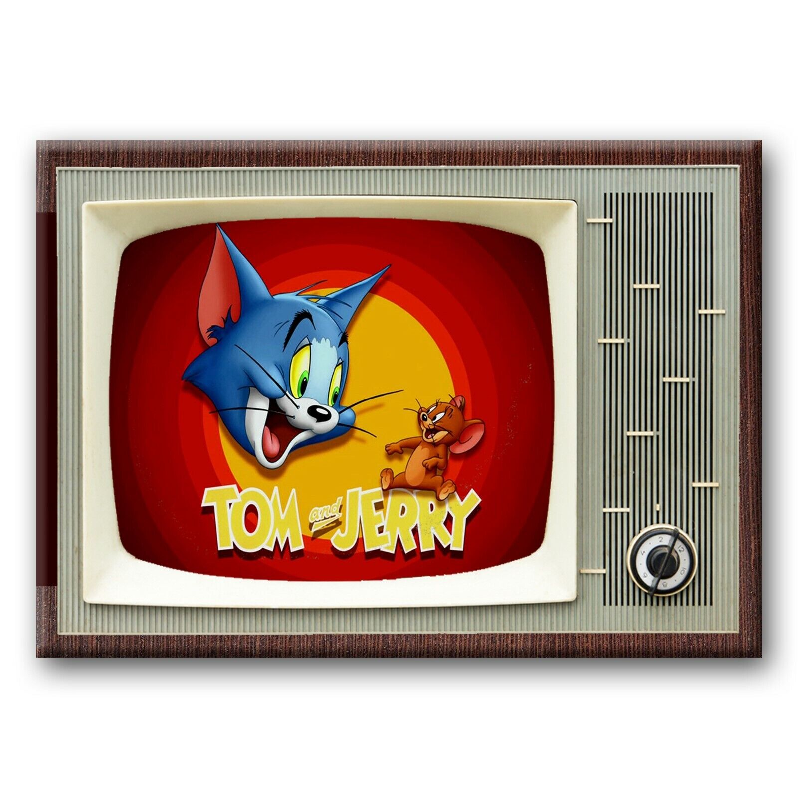 TOM & JERRY TV 3.5 inches x 2.5 inches FRIDGE MAGNET