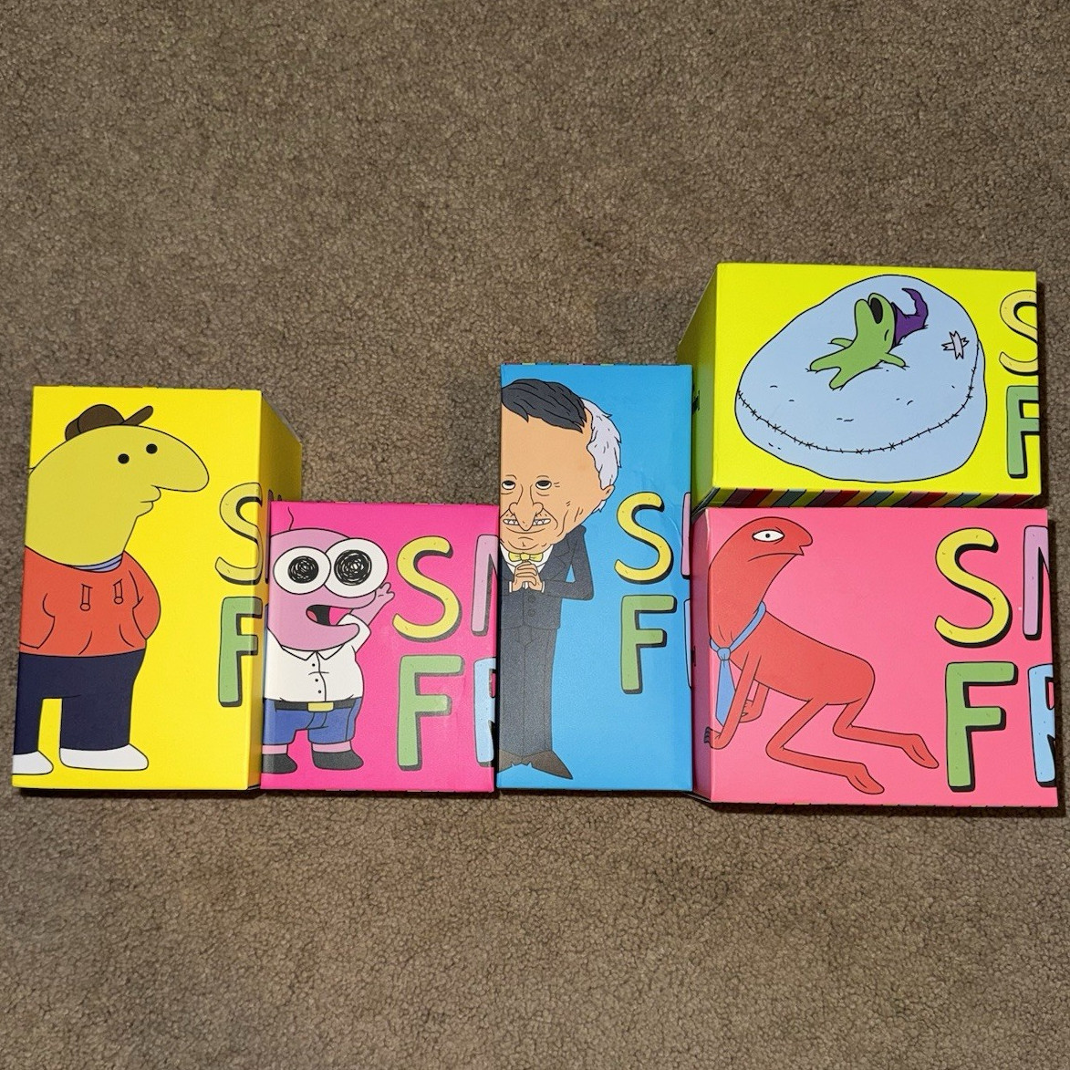 Smiling Friends SDCC Complete Figure Set Collection Adult Swim Limited Edition