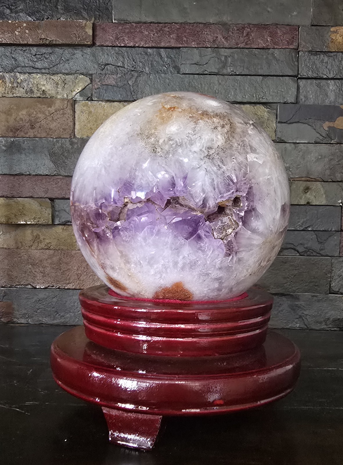 Huge 6.6LB Superb Quality Natural amethyst Crystal Druzy Sphere Reiki Healing