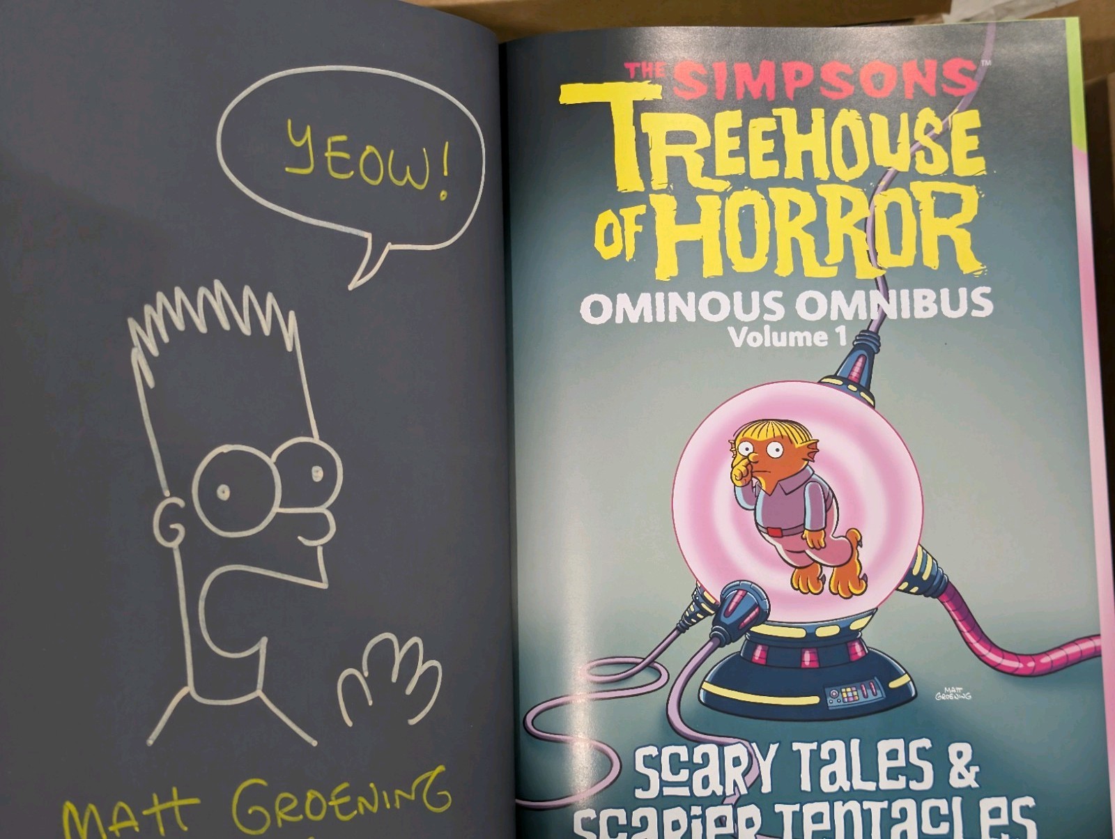 The Simpsons Treehouse Of Horror Complete LE /500 box Set MATT GROENING Sketched The Simpsons Treehouse Of Horror Complete LE /500 box Set MATT GROENING Sketched