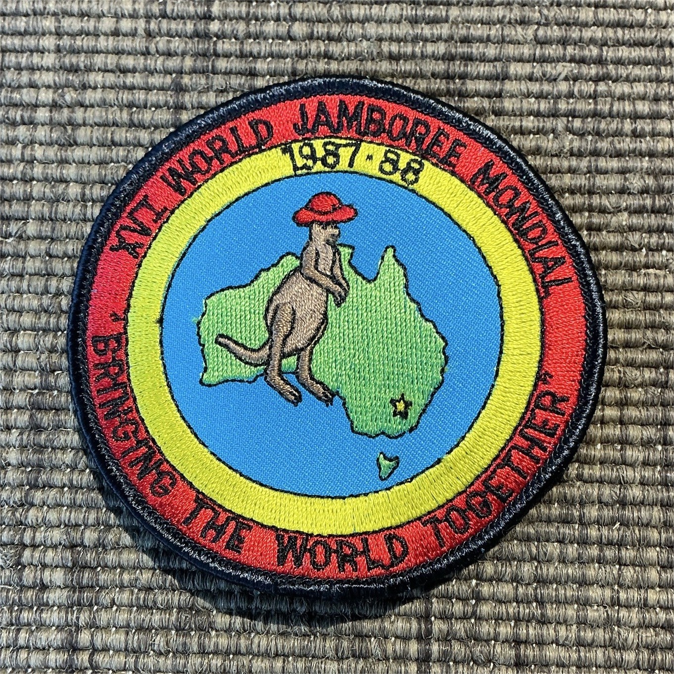 Boy Scouts 14th World Jamboree Australia Nominal Patch 1987-88 Single Unit