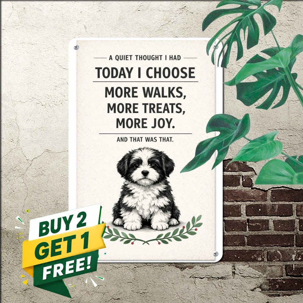Funny Bernedoodle Dog Mom Tin Sign Cute Pet Puppy Wall Decor Metal Plaque